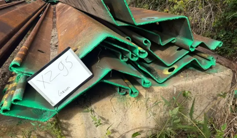 
								Cold rolled corner sheet pile 3/8” thick full									